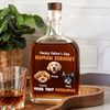 Custom Dog Photo Happy Father's Day From Your Tiny Overlords Whiskey Bottle LM32 893599