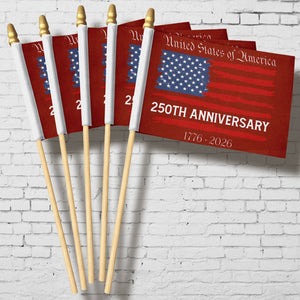 USA 250th Anniversary Us Flag Handheld Flag HA75 898846