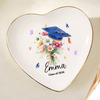 Personalized Graduation With Birth Flower Jewelry Dish HO82 901828