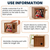 Custom Family Photo Flipbook Frame Wooden Gift for Mom, Dad Unique Home Decor HA75 898426