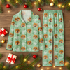 Personalized Dog Cat Photo Christmas Pajamas Matching Holiday Sleepwear, Pet Lover Gift CH07 180678