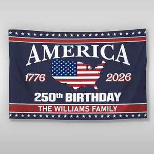 America 250 Birthday 1776-2026 Double-Sided Flag HO82 894600