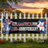 American 1776-2026 The Statue of Liberty Balloons 250th Anniversary Patriotic Party Banner HO82 902778