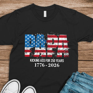 Kicking Ass For 250 Years Of Freedom Patriot Dark Shirt LM32 895157