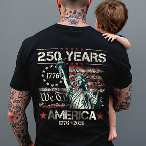 Celebrate Our America 250th Anniversary We The People Back Side Dark Shirt CH07 896712