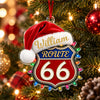 Custom Name Route 66 Acrylic Ornament, Christmas Decor For Car Lover TH10 171279
