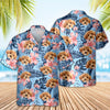 Custom Photo Funny Face Dog Tropical Floral Hawaii Shirt HA75 892260