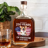 Custom Dog Photo Celebrate 250 Years of America Whiskey Bottle CH07 899658