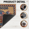 Personalized God Bless America Doormat Patriotic American Flag Family TH10 169285
