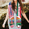 Custom Name America And Mexico Flag Graduation Stoles TH10 898535