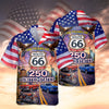 Celebrate 100 Years of Road Route 66 and America 250th Anniversary Custom Car Photo Hawaiian Shirt CH07 910378