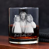 Personalized Dad and Kid Photo Engraved Whiskey Glass CH07 911372