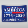 Personalized Family Name 250th Birthday Flag America Anniversary Banner House Flag HA75 898816
