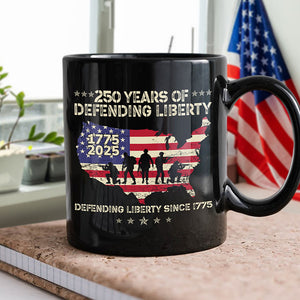 250 Years Of Defending Liberty Black Mug TH10 894683