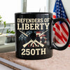 Defenders Of Liberty 250th Anniversary USA Black Mug HA75 897296