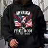America 250 Years of Freedom Patriotic Eagle Flag Dark Shirt HA75 897136