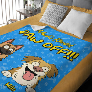 Personalized Time To Paw Off Funny Dog Blanket For Dog Lovers LM32 893363