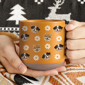 Custom Face Photo With Icon Dog Pottery Mug TH10 894259