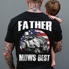 Custom Photo Father Mows Best Retro Backside Shirt LM32 893635