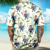 Custom Human Face Bass Fishing Hawaii Shirt For Fisherman LM32 893335