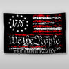 We The People Black And Red USA American Double-Sided Flag HA75 898222