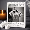 Best Dad Ever Custom Dad & Kid Photo Building Brick Block Photo Block for Dad For Father Day, Birthday Gifts CH07 911586