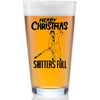 Merry Christmas Shitter's Full Beer Pint Glass, Funny Holiday Cousin Beer Glass LM32 669967