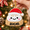 Personalised Name Christmas Squishy Dumpling Acrylic Ornament LM32 670319