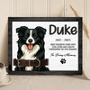 Custom Dog Portrait Photo Memorial 2-Layers Wooden Collar Frame Sympathy Gift LM32 893785