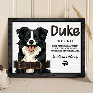 Custom Dog Portrait Photo Memorial 2-Layers Wooden Collar Frame Sympathy Gift LM32 893785
