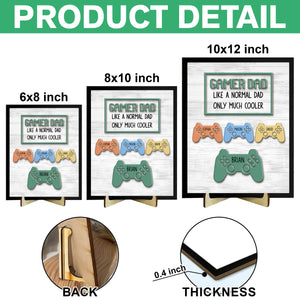 Gamer Dad 2-Layered Wooden Plaque With Stand TH10 892991