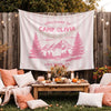 Personalized Welcome To Camp Tapestry Banner - Decorations Camping Decor, Bachelorette Banner HO82 903046