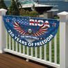 Custom Family Name America 250 Years of Freedom Non-Pleated Fan Flag CH07 910570
