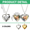 Custom Photo Always Know You Are Loved Heart Locket Necklace HA75 920700