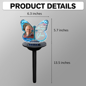 Custom Photo Your Wings Were Ready Solar Light Memorial TH10 896051