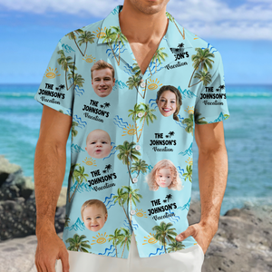 Custom Photo Family Vacation Family Trip - Personalized Hawaiian Shirt LM32 893715