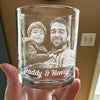 Custom Photo Daddy Having Us Is The Only Gift You Need Whiskey Glass LM32 893549