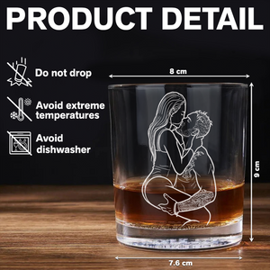 Custom Couple Photo I F*Cking Love You Either Way Works - Personalized Engraved Whiskey Glass Naughty Valentine Gift CH07 899726