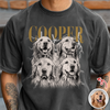 Custom Vintage Dog Photo Comfort Shirt - Personalized Gift for Dog Lovers CH07 180100