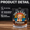 Custom Dog Photo 250 Years of Freedom EST. 1776 Whiskey Glass LM32 895325