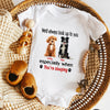 Custom Funny Dog Photo I'll Always Look Up To You Baby Onesie LM32 895559
