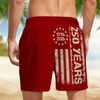 Personalized 250th Anniversary 1776-2026 American Flag Beach Shorts LM32 669235