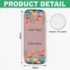 Personalised Watercolor Birth Flower Leather Magnetic Bookmark Gift for Book Lovers LM32 899393
