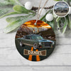 Vintage Route 66 - Personalized Car Photo Ceramic Ornament HA75 897256