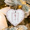 God Says You Are Christian Toile De Jouy Birth Flower Personalized Heart Shaped Ceramic Ornament HA75 897160