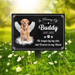 Custom Photo Dog Loss Memorial Garden Stake CH07 895402
