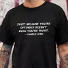 Charlie Kirk Minimalist Famous Quote, Free Speech Conservative Political Truth Dark Shirt HA75 64412