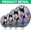 Custom Dog Cat Portrait Photo Stained Glass Suncatcher, Pet Memorial Gift LM32 669525