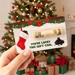 Personalized Funny Gift Merry Christmas Money Holder Card HO82 900542