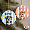 Personalized Pet Photo Christmas Ceramic Ornament Pet Lover Holiday Gift HO82 903322